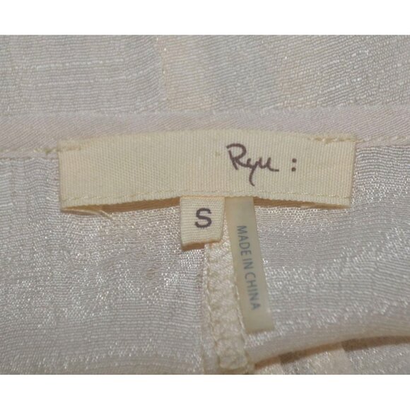 Ryu Ladies S Cream Lace Trim Blouse 3/4 Bell Sleeves Tunic Boho Fairy Cottage - Picture 11 of 13